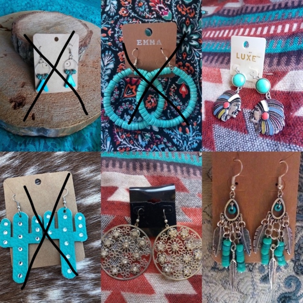 Turquoise Earrings ALL $14 Each!